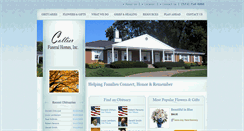 Desktop Screenshot of collierfuneral.com